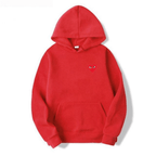 Unisex Katoenen Hoodie Met Hartvormig Logo