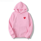Unisex Katoenen Hoodie Met Hartvormig Logo