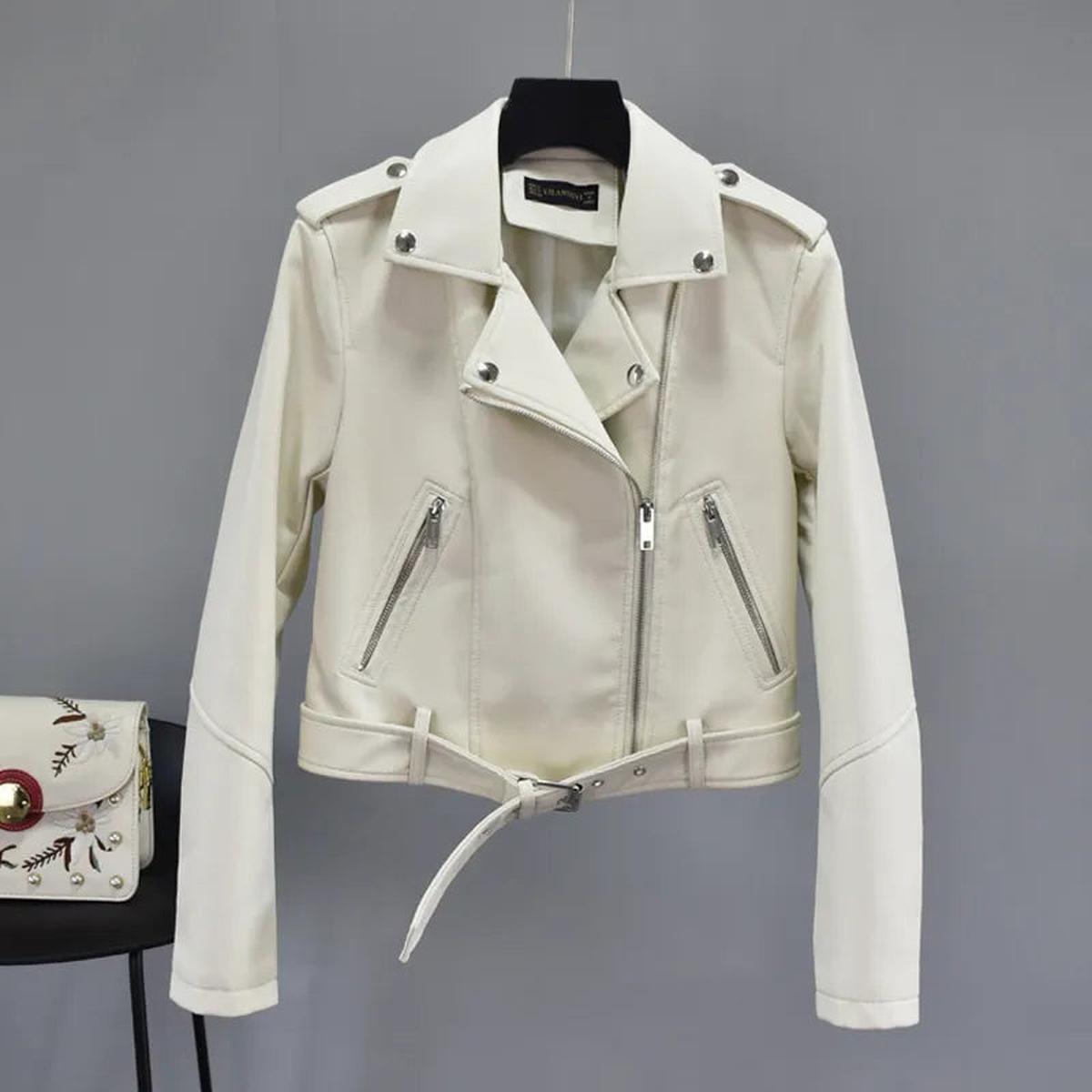 Vegan Leer Biker Jas Voor Vrouwen - Duurzaam En Stijlvol