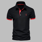 Verfijnd Heren Polo Shirt Met Gestructureerde Kraag En Tailored Fit