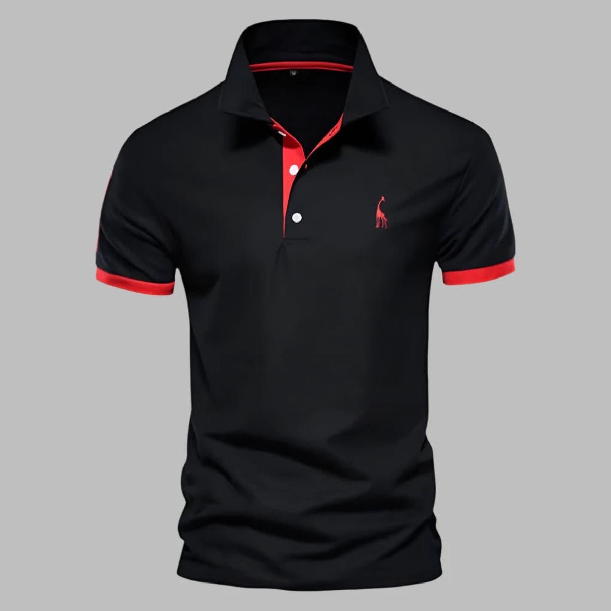 Verfijnd Heren Polo Shirt Met Gestructureerde Kraag En Tailored Fit