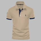 Verfijnd Heren Polo Shirt Met Gestructureerde Kraag En Tailored Fit