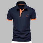 Verfijnd Heren Polo Shirt Met Gestructureerde Kraag En Tailored Fit