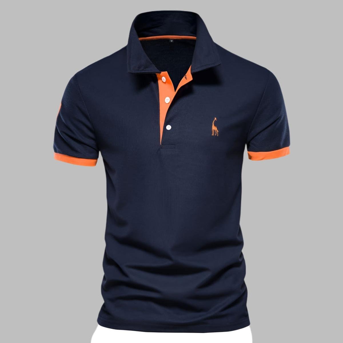 Verfijnd Heren Polo Shirt Met Gestructureerde Kraag En Tailored Fit