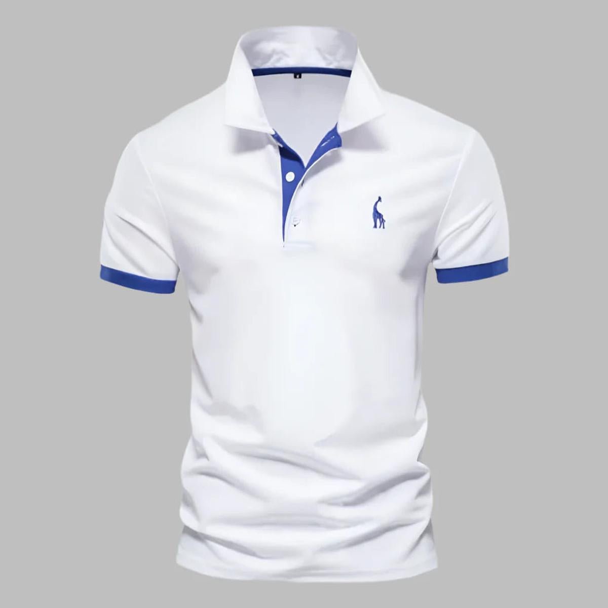 Verfijnd Heren Polo Shirt Met Gestructureerde Kraag En Tailored Fit