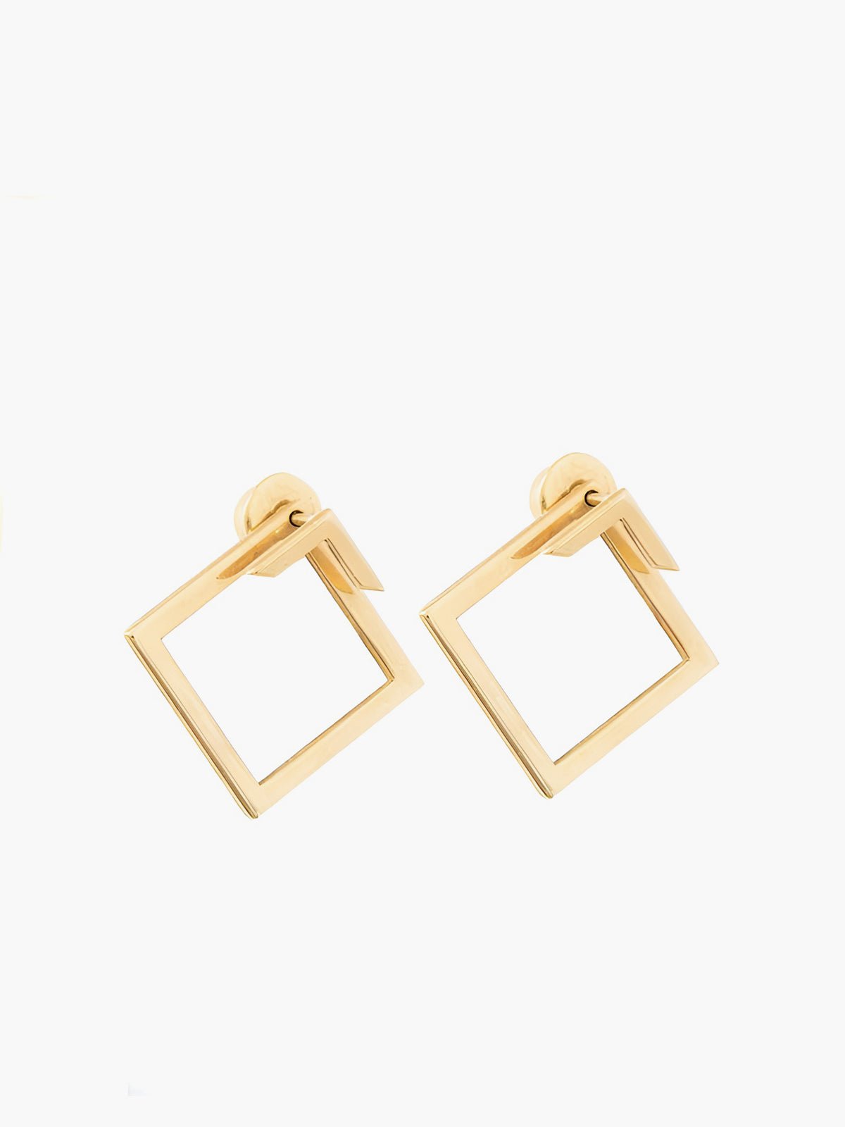 Vierkante Geometrische Stud Oorbellen