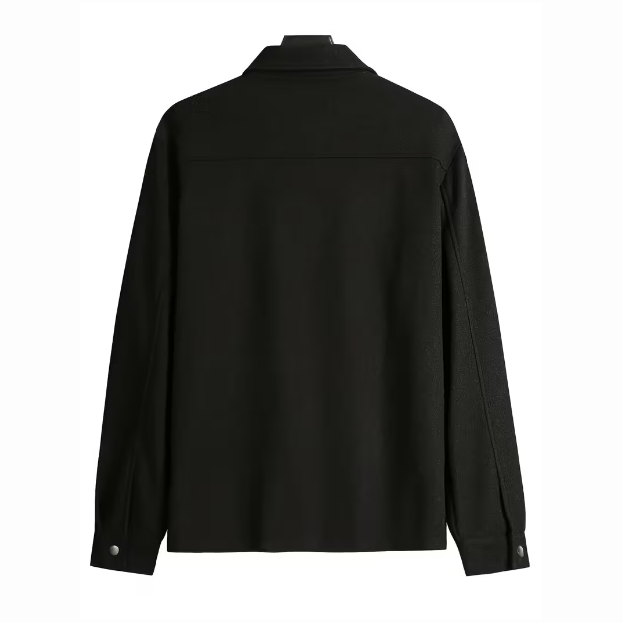 Warm Heren Shacket / Overhemdjas met Borstzakken