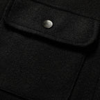 Warm Heren Shacket / Overhemdjas met Borstzakken