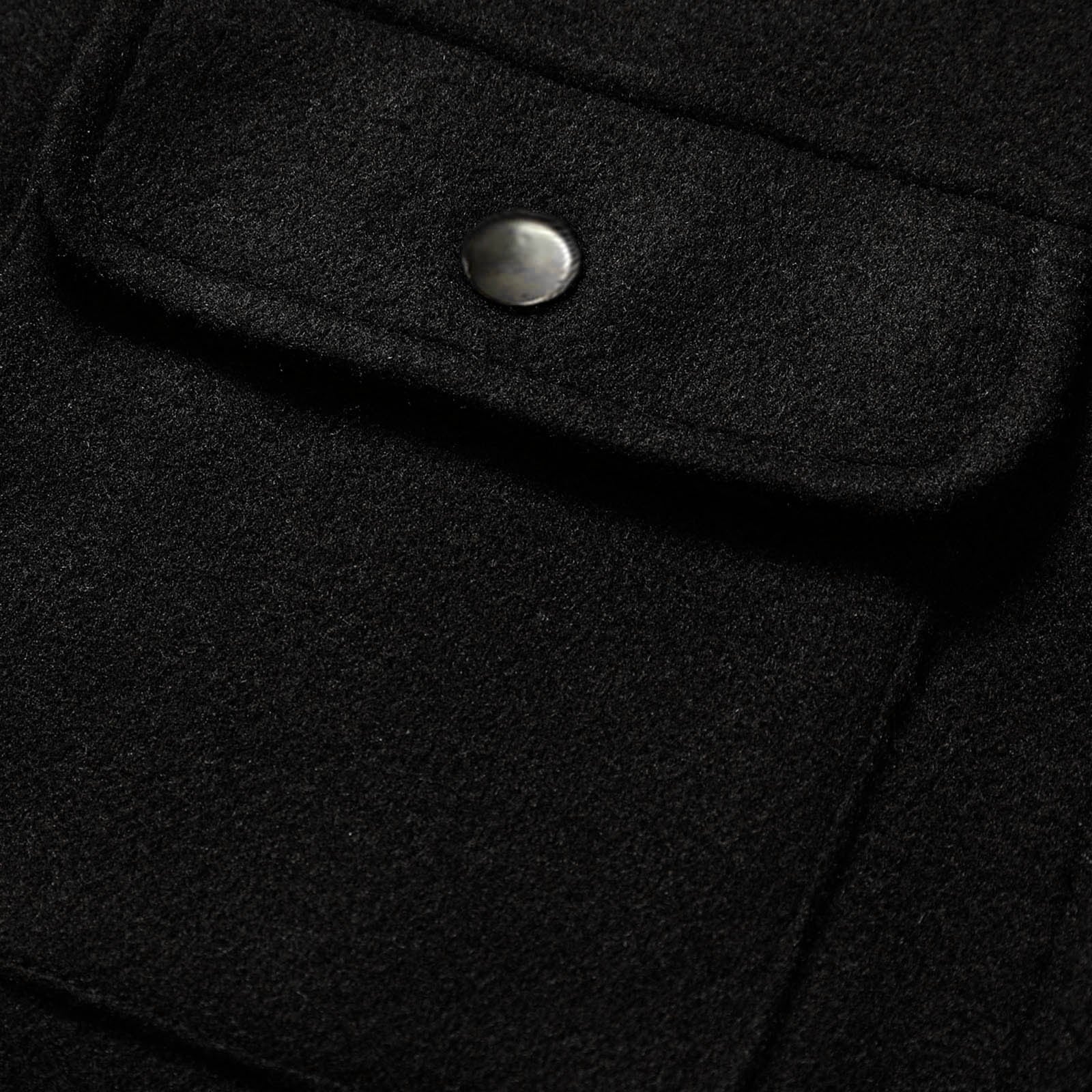 Warm Heren Shacket / Overhemdjas met Borstzakken