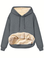 Warme Fleece Hoodie Voor Comfort En Stijl