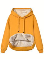 Warme Fleece Hoodie Voor Comfort En Stijl