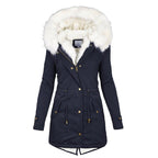 Warme en Water Afstotende Winterjas Met Fleece Voering Voor Dames