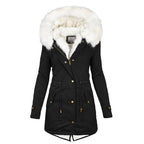 Warme en Water Afstotende Winterjas Met Fleece Voering Voor Dames