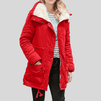 Waterafstotende Dames Parka Met Pluche Voering En Verstelbare Taille