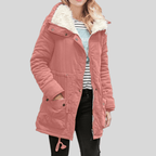 Waterafstotende Dames Parka Met Pluche Voering En Verstelbare Taille