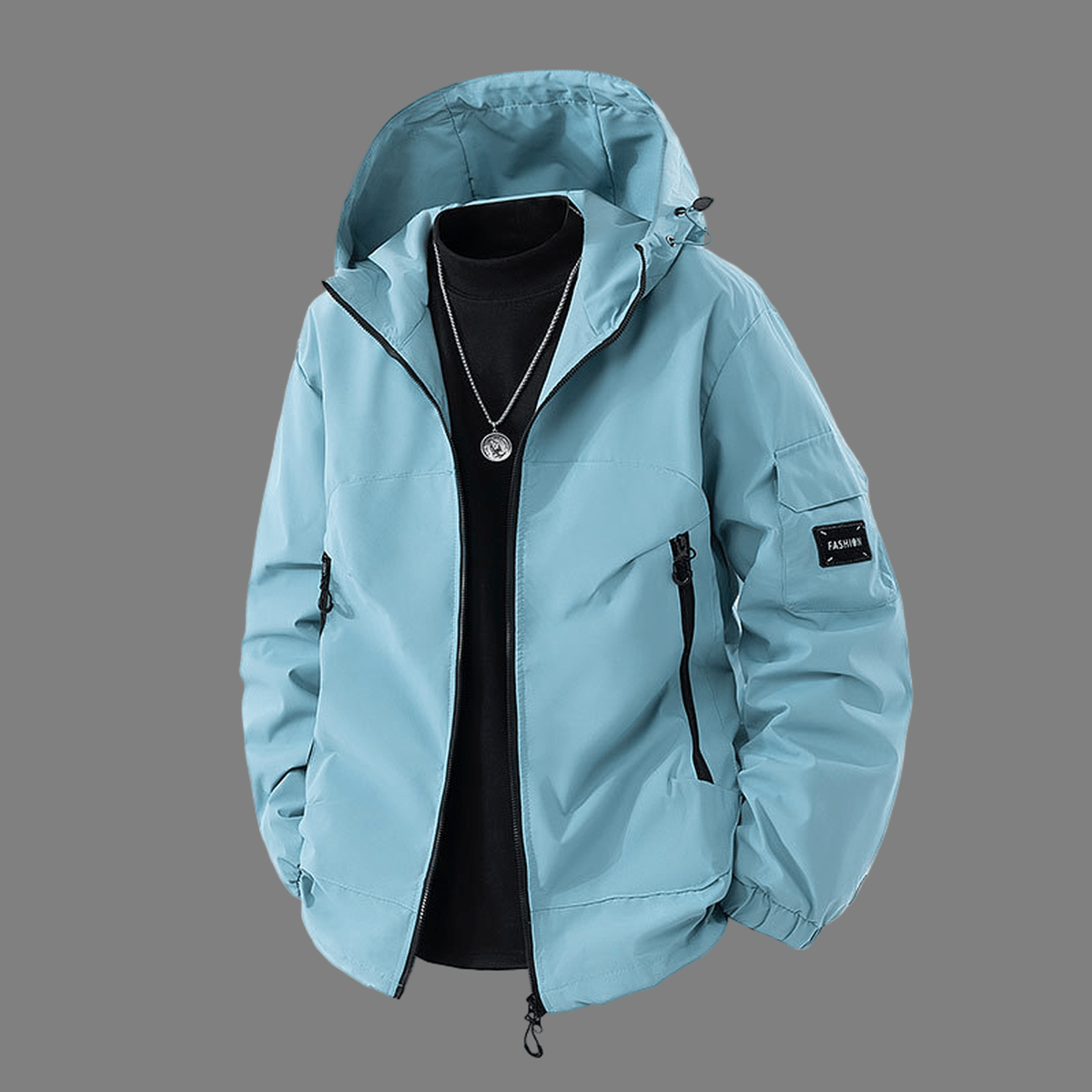 Waterdichte Casual Hoodie-Jack met Ritszakken