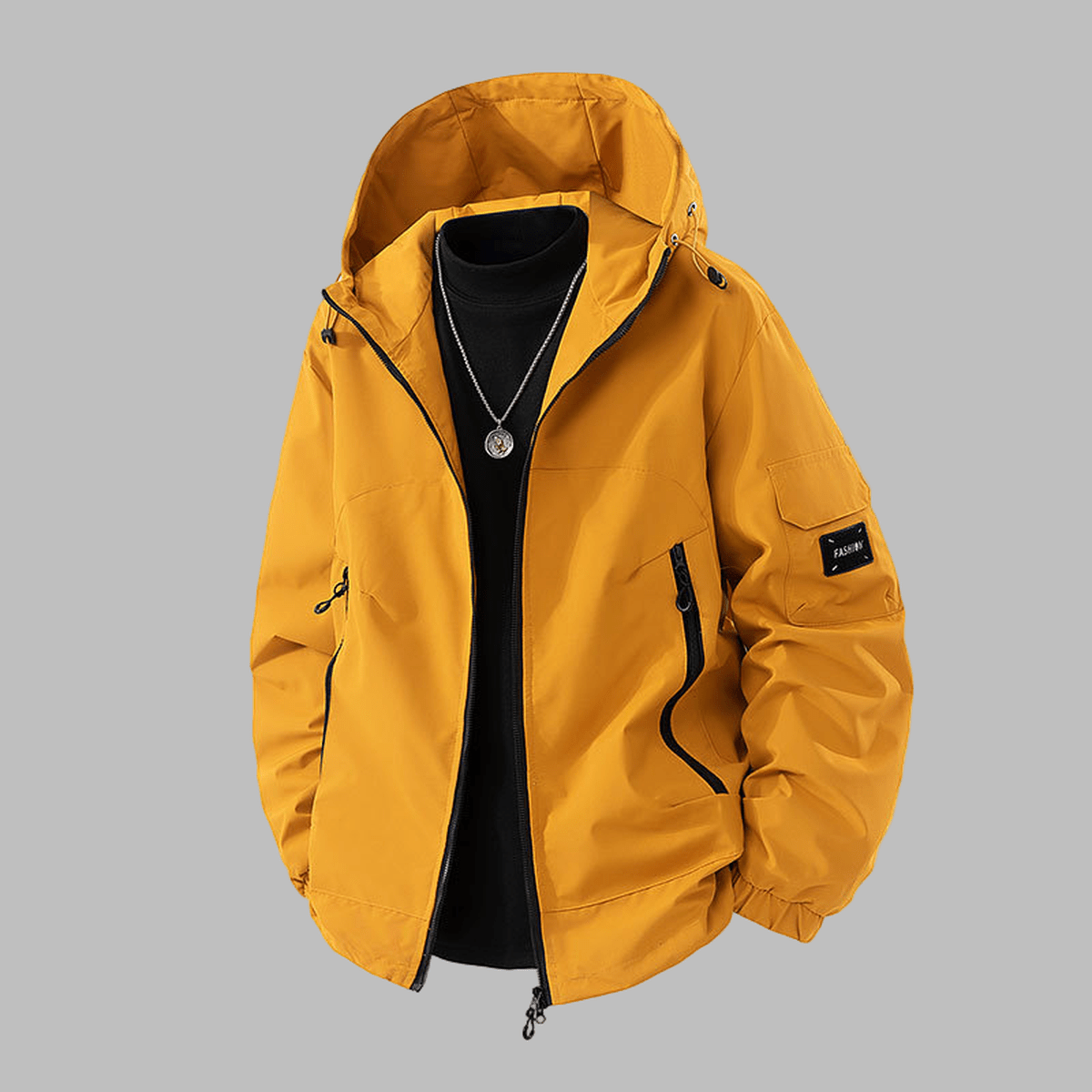 Waterdichte Casual Hoodie-Jack met Ritszakken