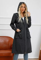 Waterdichte Lange Regenjas Voor Dames