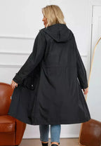 Waterdichte Lange Regenjas Voor Dames