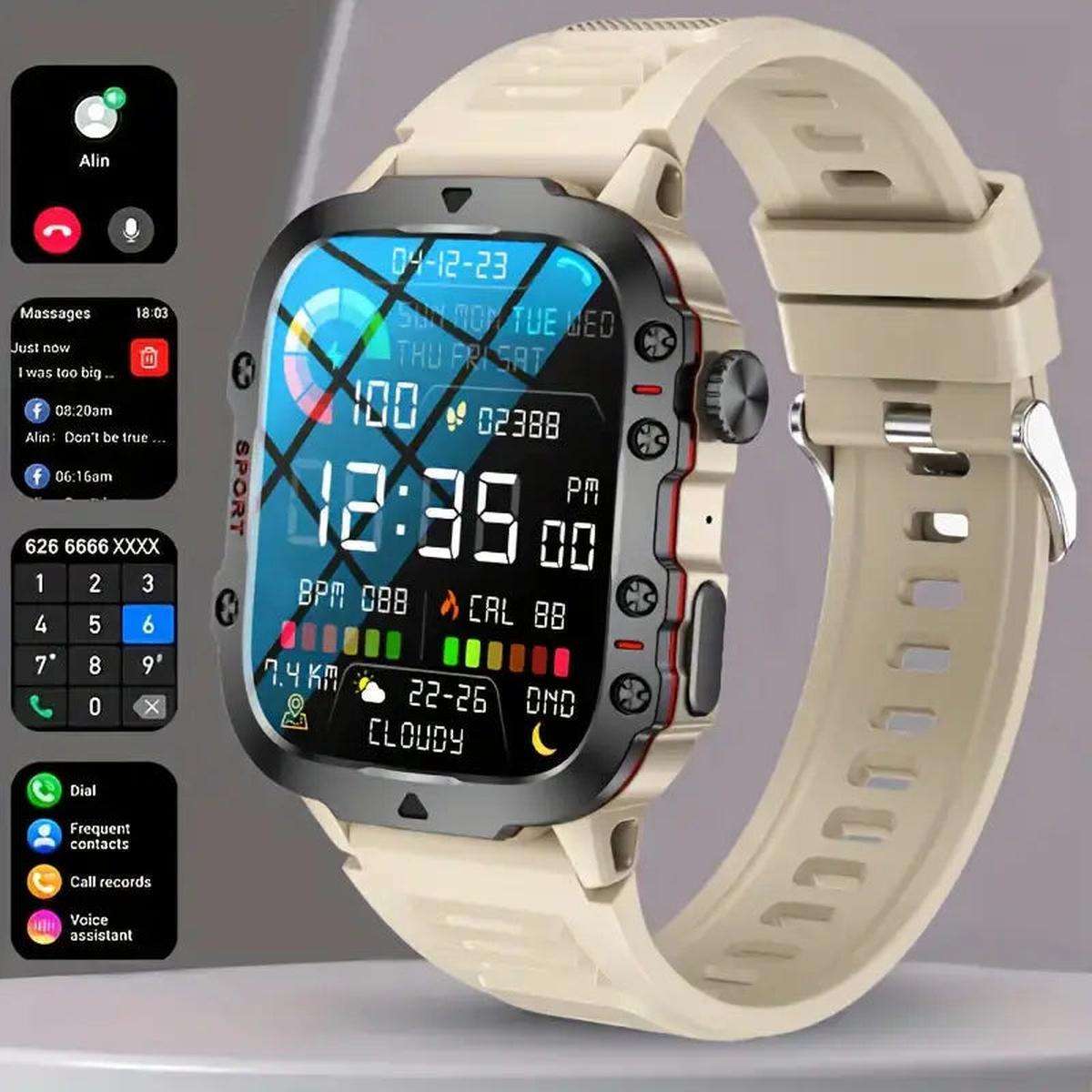 Waterdichte Outdoor Smartwatch met Gezondheidsmonitoring