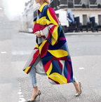 Waterdichte Print Design Damesjas Met Lange Mouwen