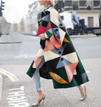 Waterdichte Print Design Damesjas Met Lange Mouwen