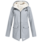 Waterdichte Trenchcoat Met Fleecevoering En Capuchon Voor Dames