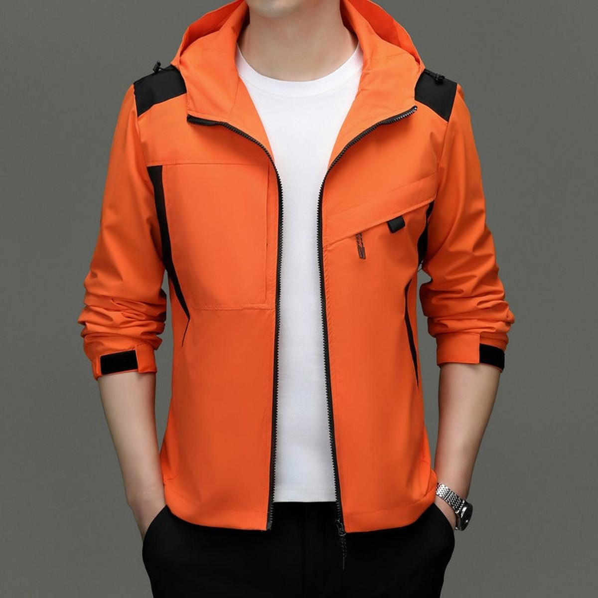 Weerbestendige Regenjas Met Capuchon Comfortabele Fit Voor Heren