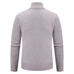 Wolblend Hoge Kraag Zip-Up Vest Voor Heren