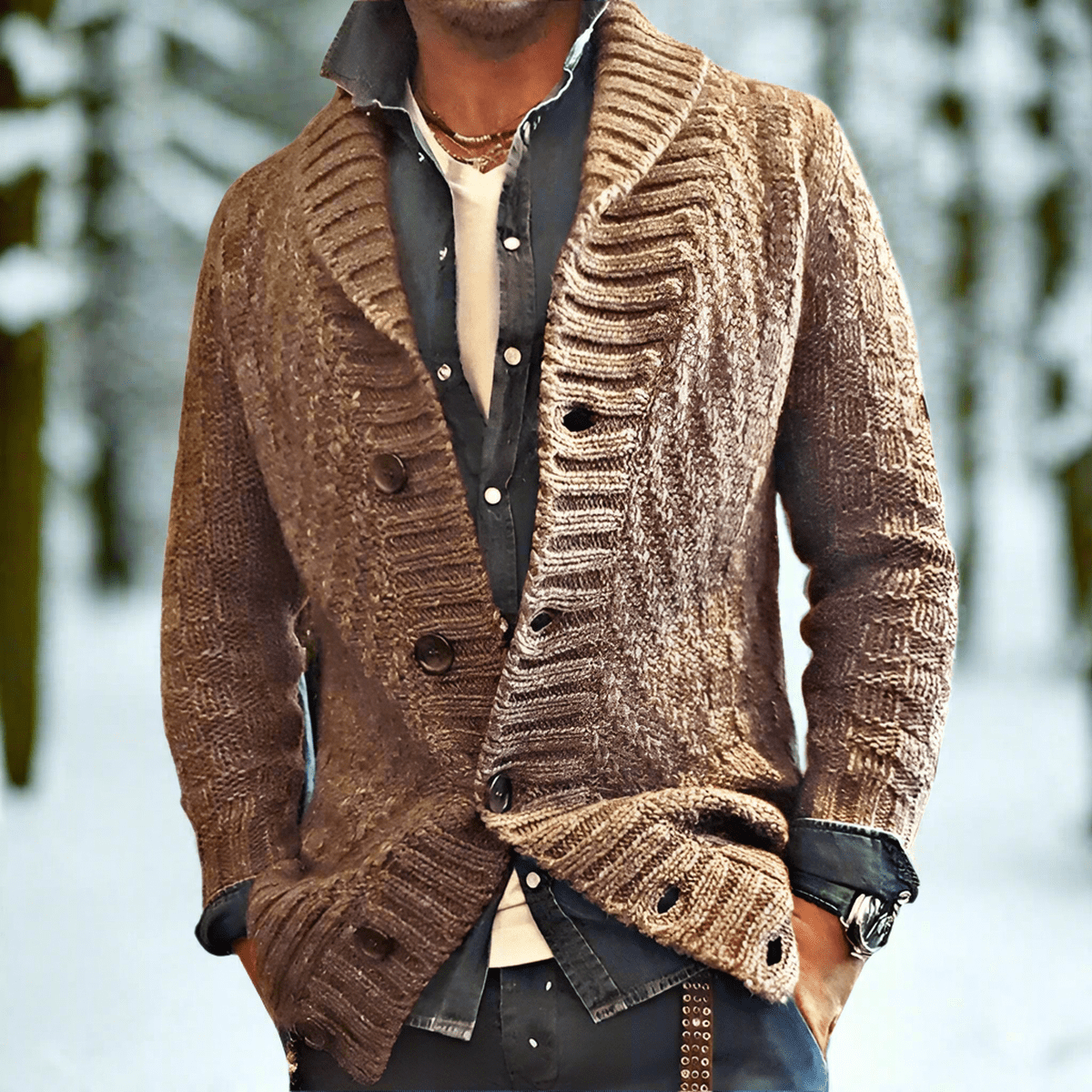 Wollen Mix Relaxed Fit Vest
