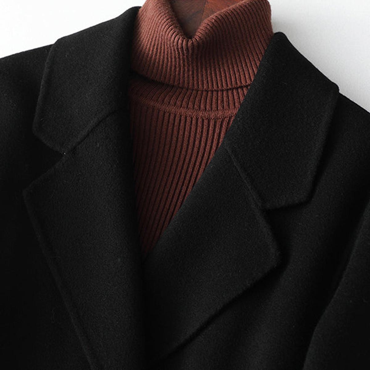 Wolmix Wikkelkraag Overjas voor Dames Met Getailleerde Pasvorm