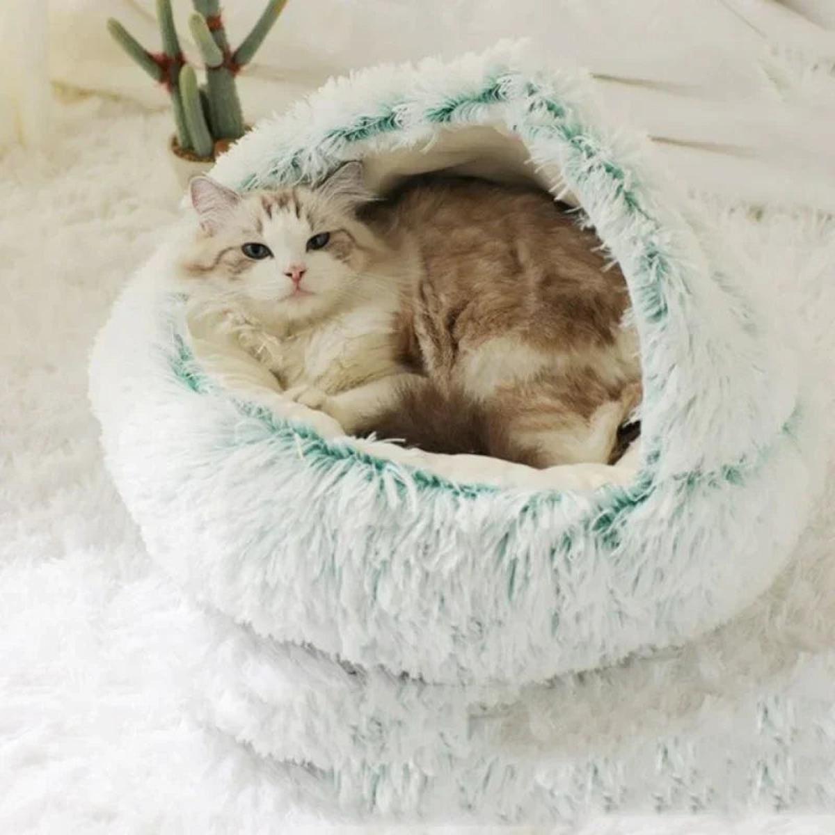 Zachte Pluche Huisdierenbed Voor Katten En Kleine Honden