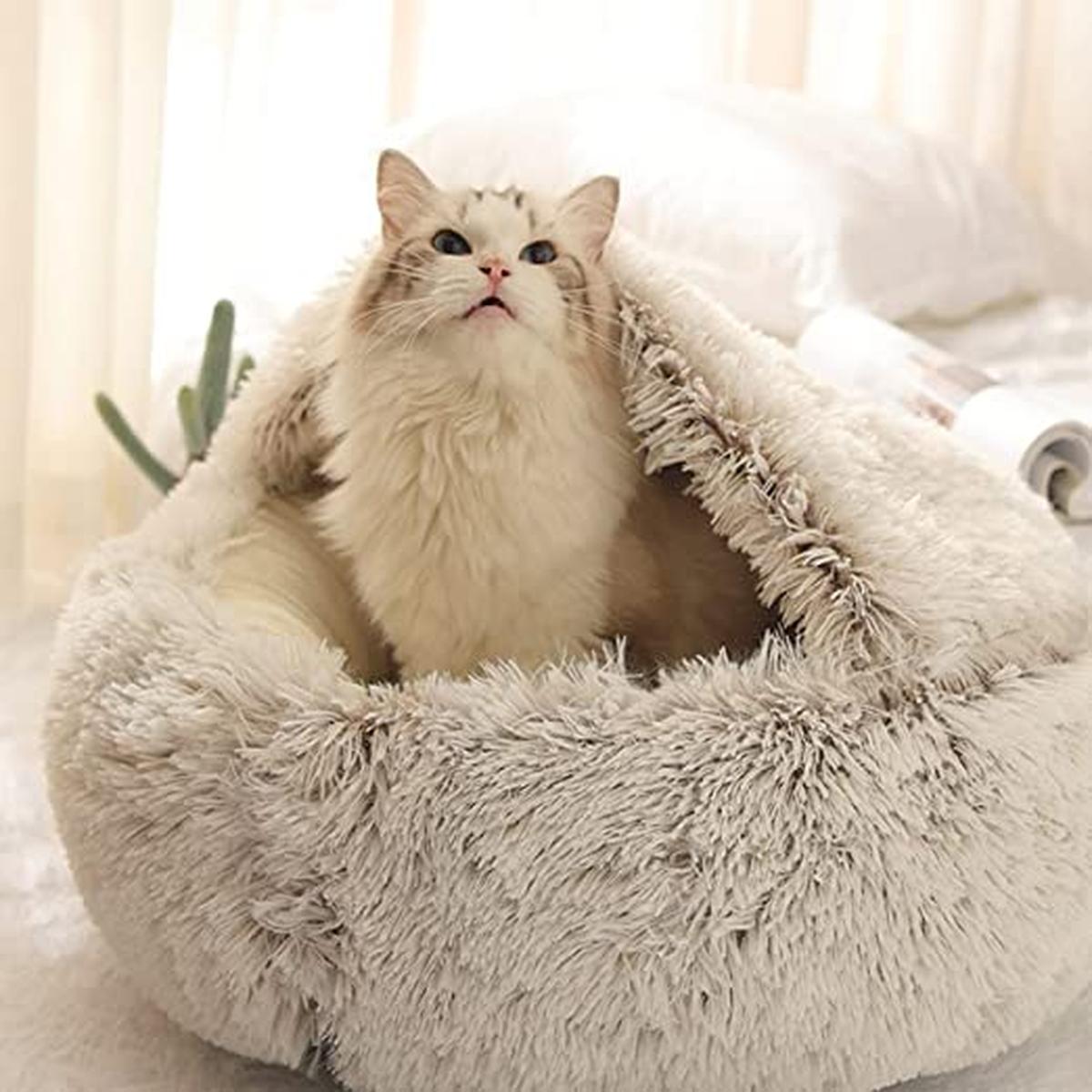 Zachte Pluche Huisdierenbed Voor Katten En Kleine Honden