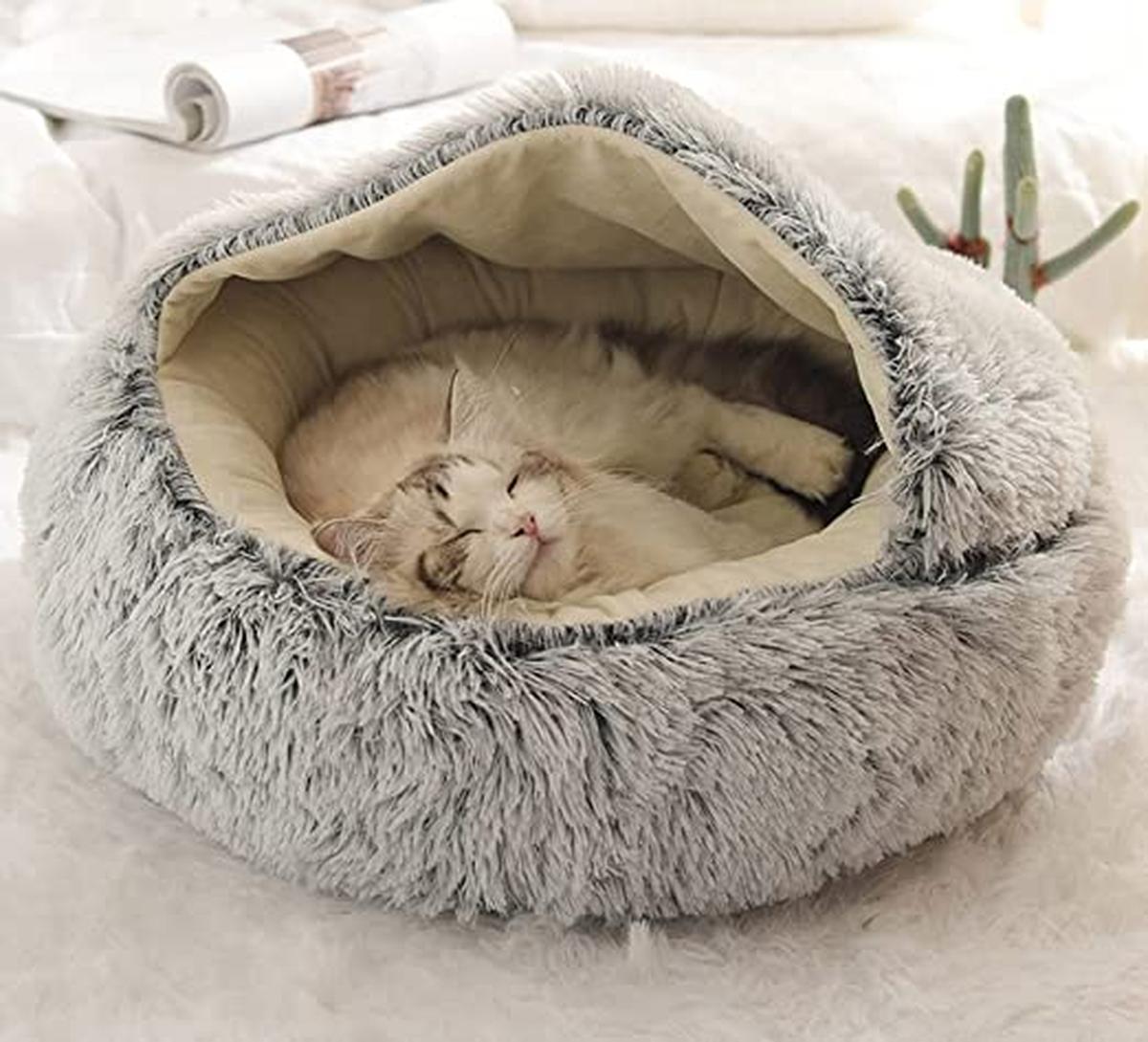 Zachte Pluche Huisdierenbed Voor Katten En Kleine Honden