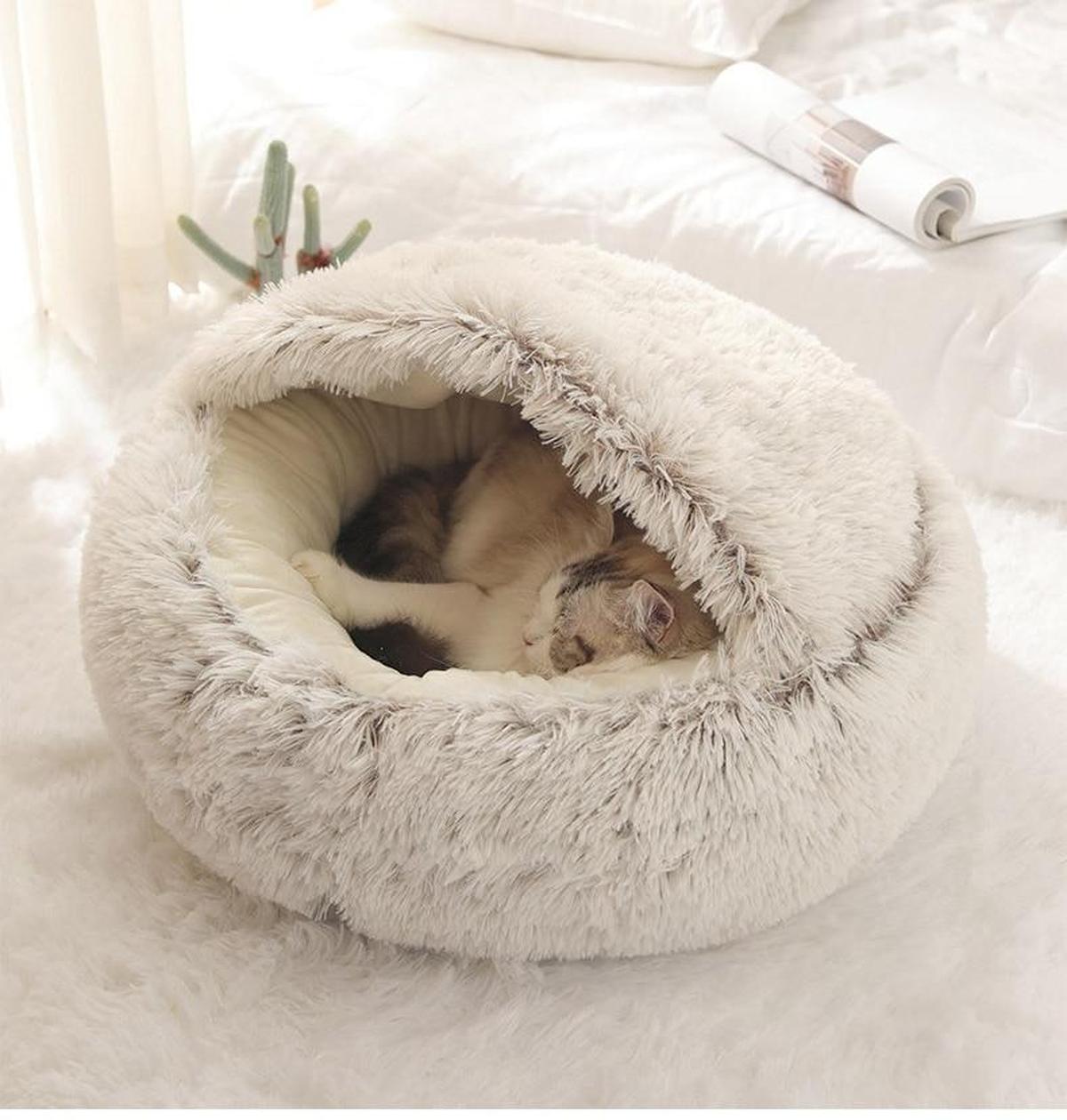 Zachte Pluche Huisdierenbed Voor Katten En Kleine Honden