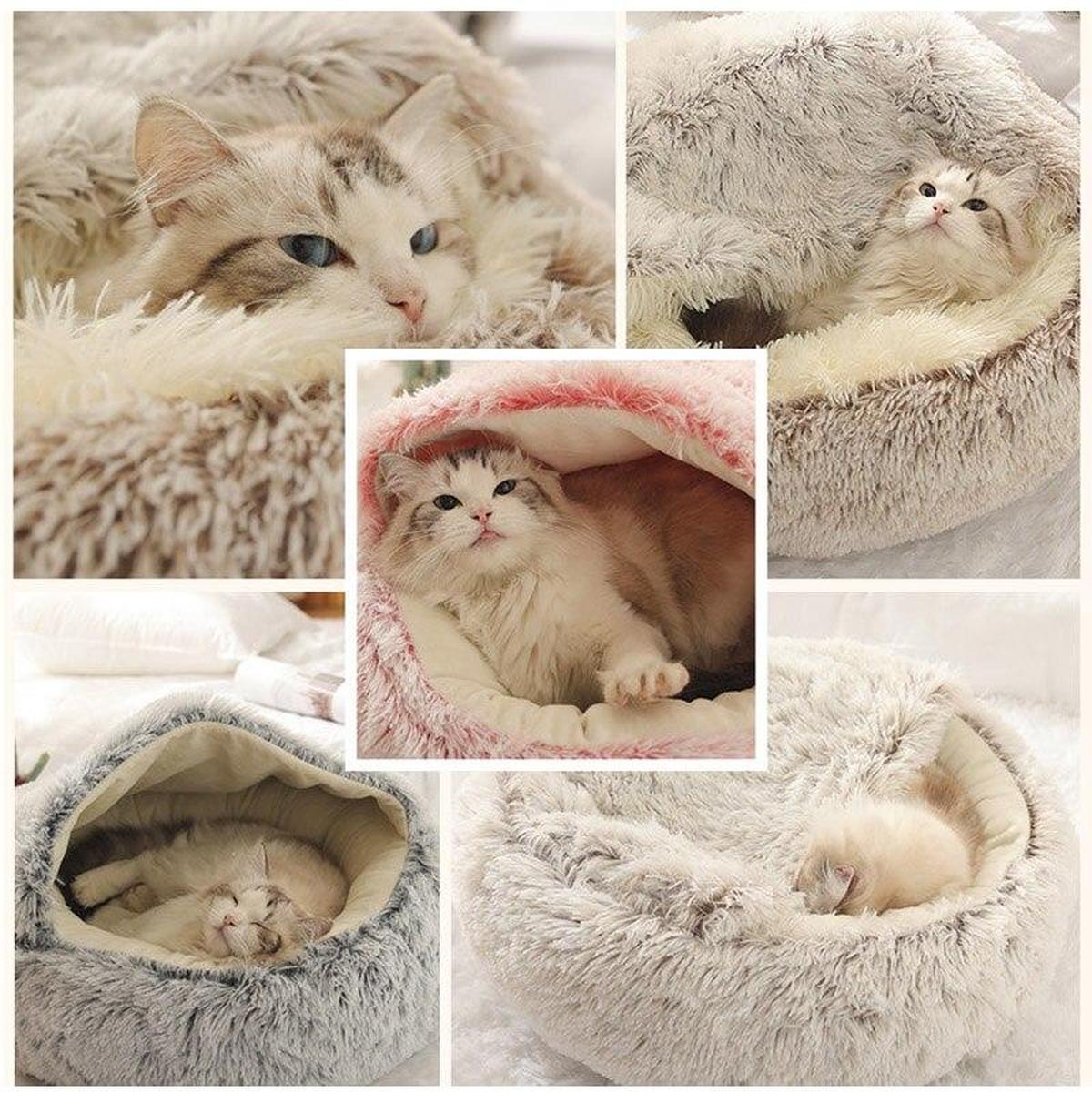 Zachte Pluche Huisdierenbed Voor Katten En Kleine Honden