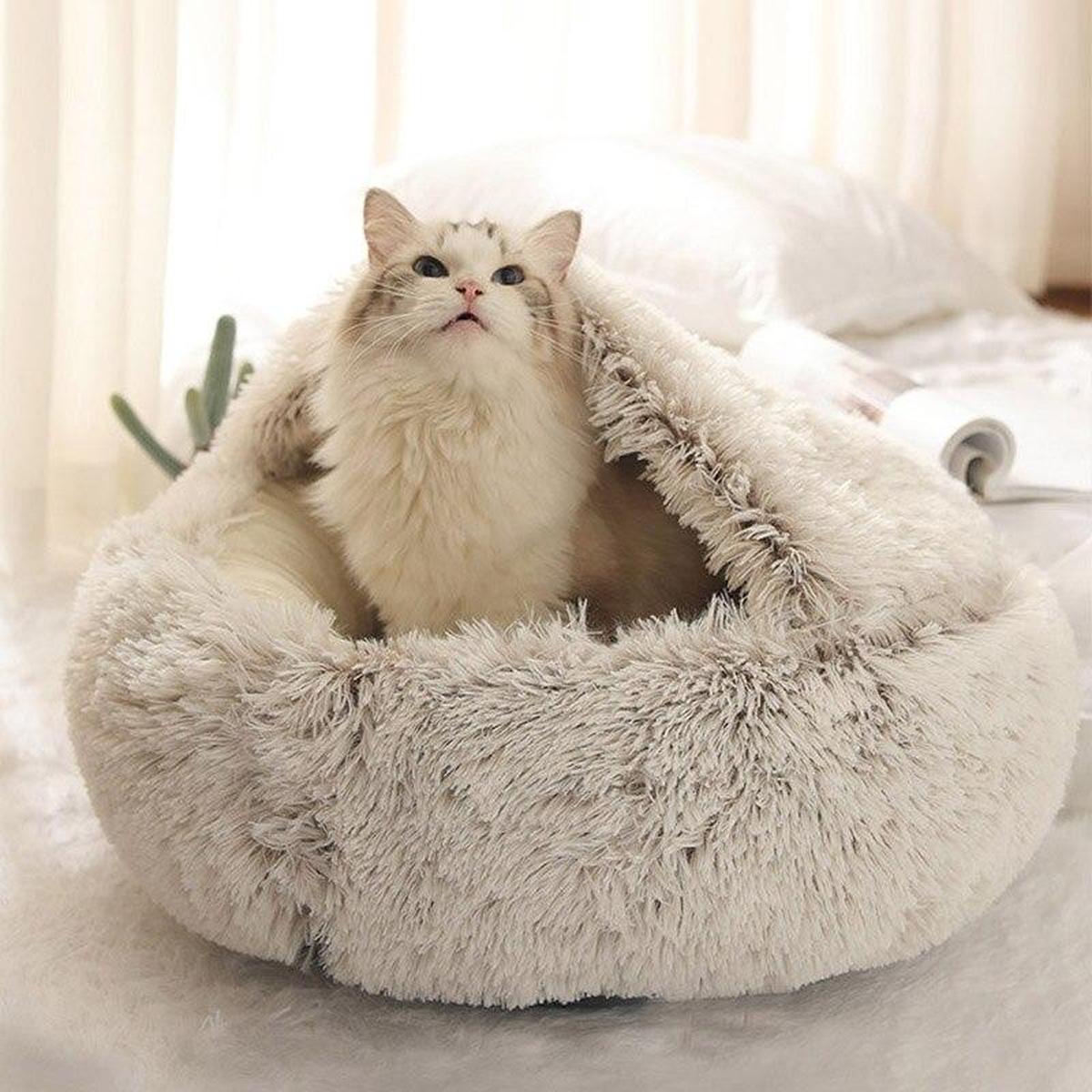 Zachte Pluche Huisdierenbed Voor Katten En Kleine Honden