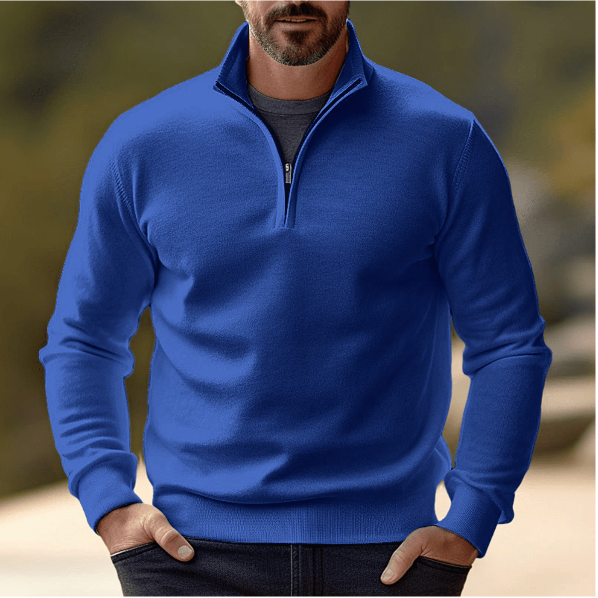 Ademend Half - Zip Trui Trui Voor Laagjes In Herfst En Winter - Harlett