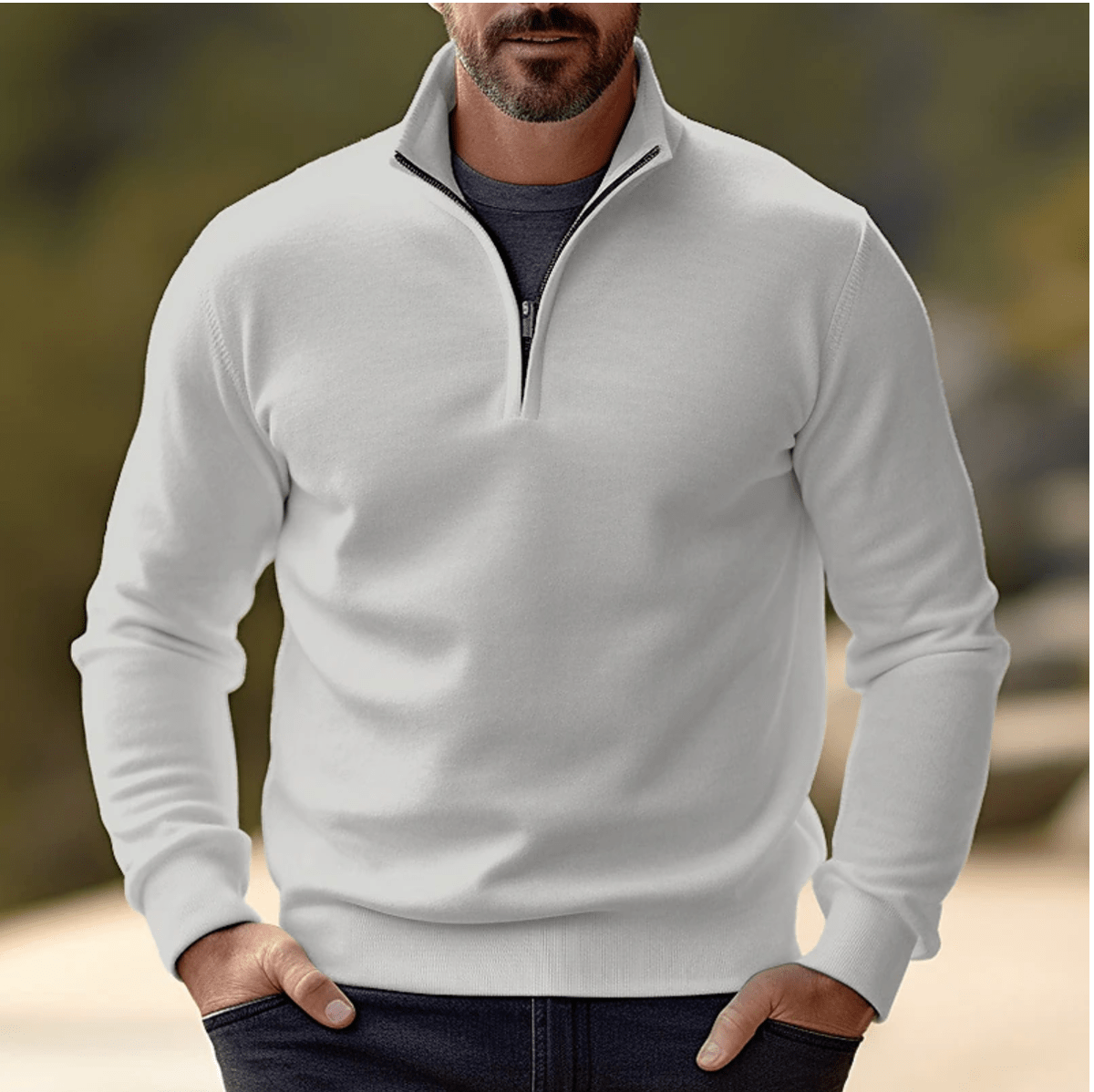 Ademend Half - Zip Trui Trui Voor Laagjes In Herfst En Winter - Harlett