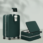 Aluminium Frame Hard Shell Koffer Met USB - Poort En Bekerhouder - Harlett