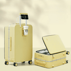 Aluminium Frame Hard Shell Koffer Met USB - Poort En Bekerhouder - Harlett