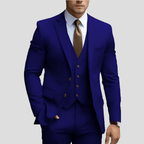 Beige Slim Fit Drie - Delig Pak Voor Mannen - Harlett