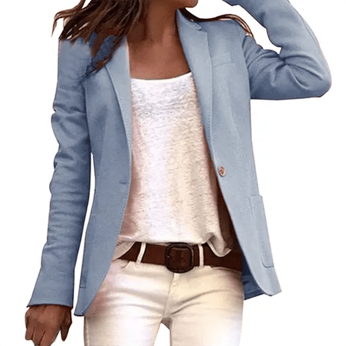 Casual Lange Mouwen Blazer Voor Vrouwen - Harlett