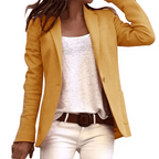 Casual Lange Mouwen Blazer Voor Vrouwen - Harlett
