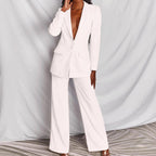 Chique Blazer En Broek Set Voor Vrouwen - Harlett