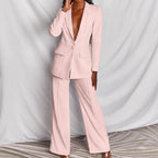 Chique Blazer En Broek Set Voor Vrouwen - Harlett