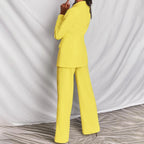 Chique Blazer En Broek Set Voor Vrouwen - Harlett