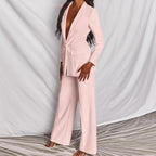 Chique Blazer En Broek Set Voor Vrouwen - Harlett