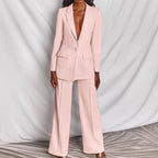 Chique Blazer En Broek Set Voor Vrouwen - Harlett