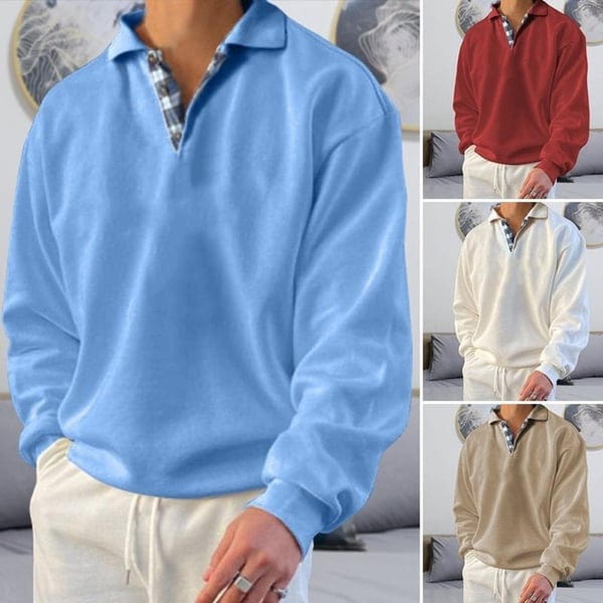 Classic Kraag Relaxed Fit Polo Shirt Met Ruitdetails - Harlett